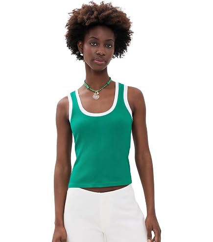 Z SUPPLY Women's Niko Scallop Rib Tank Top White Xs at Amazon